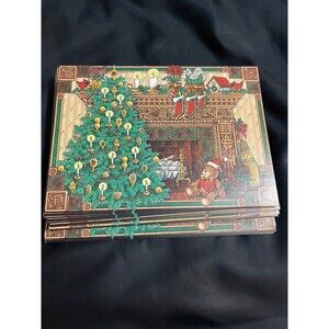 Lot of 25 Vintage 1998 Cleo USA Retro Christmas‎ Holiday Greeting Cards Embossed
